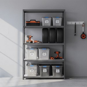 [Hot Item] Durable Powder Coated Slotted Angle Rack for Warehouse Storage