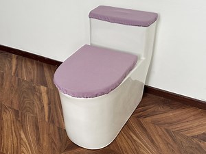 Purple Linen-cotton Toilet Seat Cover, Bathroom Decor, Washable Fabric, Custom Sizes. - Etsy Canada