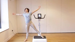 Mermaid 🧜‍♀️ exercise of the month 🧜‍♀️ Did you know that WBV can help with digestion? I also love Hypervibe for one more reason 😃 it makes me giggle 🤭 it energies me💪 it gives me a joy and it boost my mood ☺️ The Mermaid exercise feels amazing as it will assist in reducing bloating and facilitate the digestive process. Assuming a standing position on the Hypervibe, laterally flex the trunk while raising the opposite arm overhead and crossing the other arm in front of the torso. Perform the