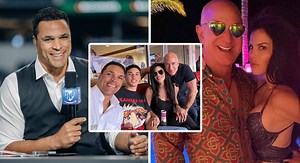 Jeff Bezos' Girlfriend Lauren Sanchez Cheers On Tony Gonzalez, Her Baby Daddy, During His Amazon Debut