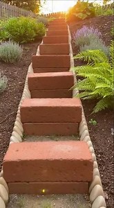 DIY Garden Staircase Transformation 🌿 | Easy Brick Steps Outdoor Upgrade