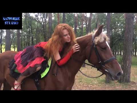 Russian girl love riding horses