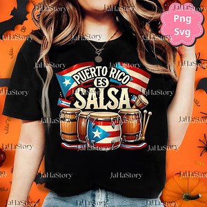 Puerto Rican Pride PNG Svg, Salsa Music Lover Digital File, Boricua Dancer Clipart, Puerto Rican Gift Sublimation, Latin Music Printable - Etsy