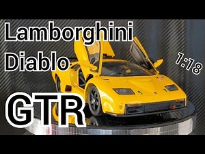 Lamborghini Diablo GTR GT2 1:18 Hot wheels Diecast Modellauto