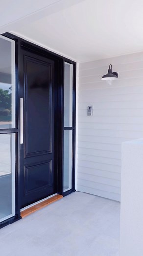 Did you know that the colour of your door says something about you? Here is your door colour cheat sheet🚪😊 Red – power, passion and strength Blue – calm, peace and trust Green – nature, balance and growth Yellow – happiness, high-energy and warmth Orange – optimism Purple – royalty, spirituality and creativity White or Cream – purity and innocence Black – elegance and mystery Find more inspiration via our website. 🏠 Built by @kookaburrahomes 📍South Australia #funfact #design #interiordesign 