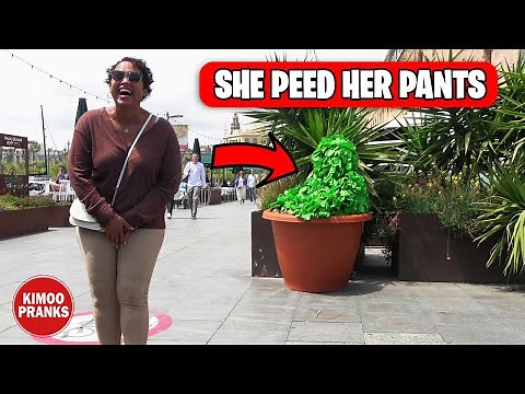 BUSHMAN PRANK: FUNNY REACTIONS OF PEOPLE GETTING SCARED | KIMOO PRANKS