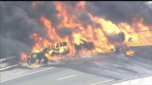 Oil Tanker Bursts Into Flames
