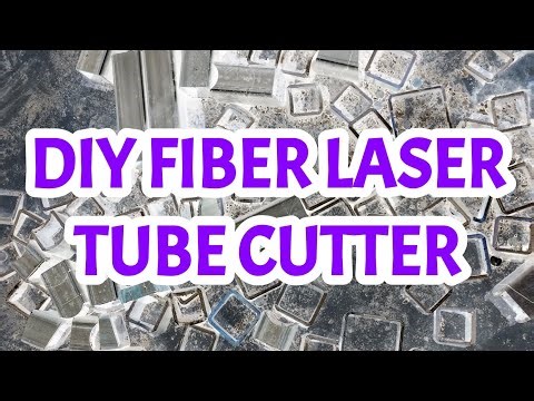 DIY fiber laser 2kw tube cutting demonstration.