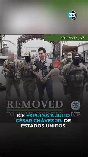 6.8K views · 566 reactions | ICE expulsa a Julio César Chávez Jr. de EE.UU. El Servicio de Inmigración y Control de Aduanas (ICE) compartió imágenes donde se observa a Julio César Chávez Jr. esposado y escoltado por agentes, durante su expulsión de Estados Unidos. ✈️  ¿Qué opinas de este caso? #JulioCésarChávezJr #ICE #Migración #Chavez | Canal 33 Tijuana - El Canal de las Noticias | Facebook