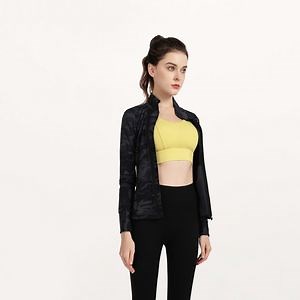 [Hot Item] Women Sports Gym Yoga Wear Work out Women Zip Fitness Jacket