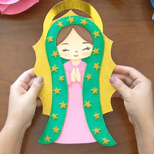 3K views · 104 reactions | 2 Apliques decoratvos Virgen de Guadalupe y Sagrado Corazon de Jesùs❤️ | Manualidades con Astrid | Facebook