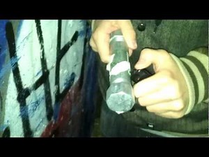 Homemade pipe bomb explosion