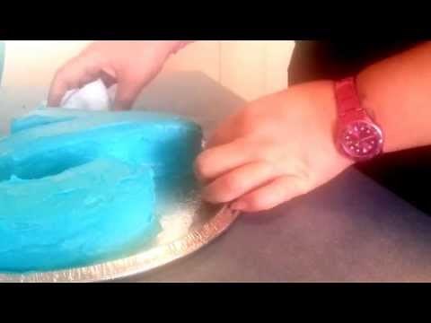 Easy DIY cake decor : Number 2 cake