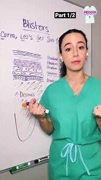 🔥 HOT TOPIC: How do blisters form? #medisin #medicine #blister #medisinstyle #dermatology