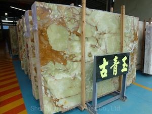 [Hot Item] Interior Decoration Clear/Transparent Marble Green/Onyx/Jade Backlight Illuminated Wall Slab Tiles