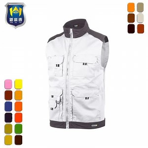 [Hot Item] Men Security Guard Safety Workwear Cotton Work Vest