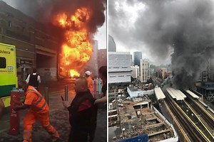 Huge explosion at Elephant & Castle sends giant plume of smoke over London