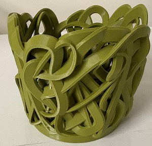 3D Printed Orchid Pot: "chaos" Unique Design With Bark Included - Etsy