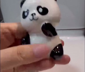 Floor Caps,Toilet Bolt Caps Decorative,Toilet Screw Cover Caps (Black and white panda)