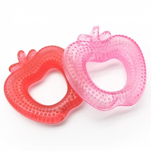 [Hot Item] EVA Apple Shape Water Filled Teethers Soothe babies Gums