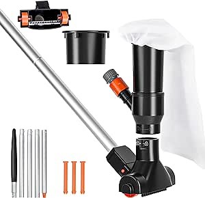 ARLBA 2023 Upgrade Portable Pool Vacuum Jet Underwater Cleaner with Unique Lock Catch,Brush &48" Pole,Handheld Jet Pool Vacuum for Above Ground Pool,Spa Pool Jet Vacuum Cleaner -Attach to Garden Hose
