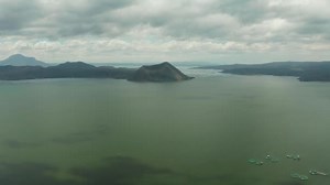 Taal Volcano in lake. Tagaytay, Philippines.