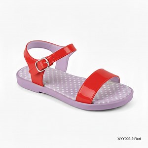 [Hot Item] Fashion Red Kids Sandals Girls Summer Flat Footwear Children Beach Shoes