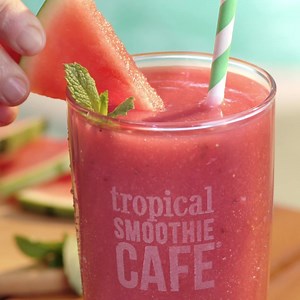 Mocktails ready for their closeup  Watermelon Mojito® Smoothie is BACK! Plus, our NEW Strawberry Margarita & Island Punch Smoothies are here for a limited time. | Tropical Smoothie Cafe | Facebook