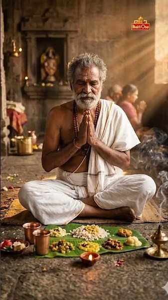 అన్నం తినే ముందు పరమాత్మునికి ఎందుకు నివేదించాలో తెలుసా? | Dharma Sandehalu | BhaktiOne #shorts