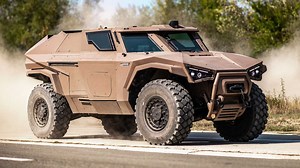 Arquus Scarabee, un vehículo militar híbrido de imponente aspecto