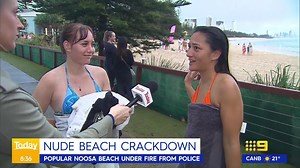 One of Queensland's most popular unofficial nude beaches is under the spotlight this week, with police cracking down on bare-bummed locals following numerous complaints. #9News | WATCH LIVE 6pm | 9 News