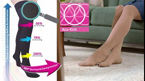 mediven Sheer & Soft for Women, 20-30 mmHg - Closed Toe Leg Circulation, Pantyhose Compression Stockings for Women, Sheer Leg Support Compression Hosiery, V, Natural