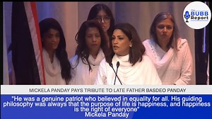 Mickela Panday bids heartfelt goodbye to her father Basdeo Panday. | The Bubb Report