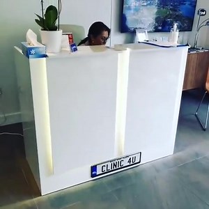 🦷R25 LED Customized Reception Desk at @clinic4u_ie - Dublin🦷 #dentistdublin#dentistlife#teeth#dentist#smile#dentistcork #dentistlimerick#dentistgalway | BellaFurniture