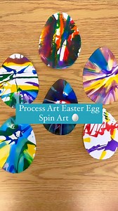 Process Art Salad Spinner Easter Egg 讀 This is such a fun and easy...