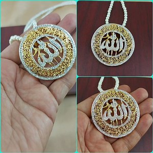 1.6K views · 61 reactions | Beautiful Zircons Calligraphic Pendant with Pearl Mala..... #stonejewelry #egyptianjewelry #pakistanijewelry #artificialjewelry #traditionalpakistanijewelry #americandiamondjewellery #malajewelry #calligraphicjewelery | Elegant Artificial Jewellery | Facebook
