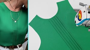 1.2K views | Basic Sewing Neck With Perfect Front Pleats for a Chic Blouse | Easy Sewing Techniques for Beginners | DIY SEW TIPS | Facebook