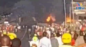 Severa Feared dead as petrol tanker explodes at Mukhonje along Eldoret-Webuye highway; Matete sub-county police boss Gifinalis Barasa confirms. #NTVKenya | NTV Kenya