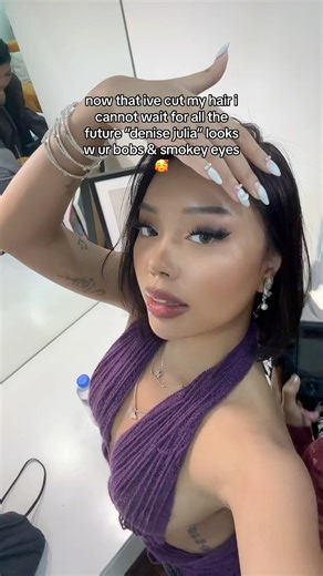 long black hair no more | Denise Julia