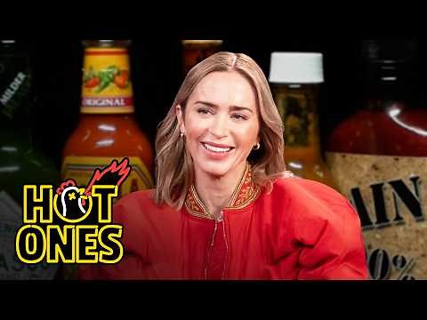 Emily Blunt Is Up to the Challenge While Eating Spicy Wings | Hot Ones