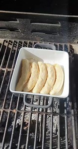 Smoked Bananas in cream 🍌 Easy as dessert to whip up if ya coals are still hot from a meat cook | Blokes Can Cook Too