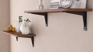 10 Inch Heavy Duty Shelf Brackets, Premium Metal Wall Bracket for Mantel, Countertop Support, Garage Storage Shelves | High Strength Corner Brace | 6-Pack Floating Shelf Hardware