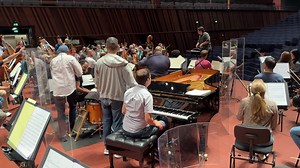 The Jazz at Lincoln Center Orchestra is ready to rehearse “The Jungle” with Philharmonie Luxembourg Orchestra conducted by Maestro Cristian Macelaru | Wynton Marsalis