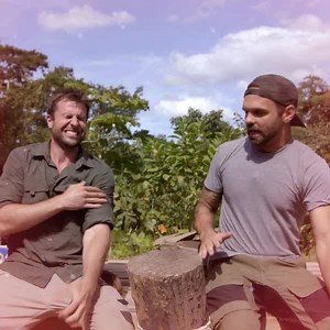 These bros have their own special bitemance going on. | HISTORY