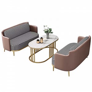 [Hot Item] Office Negotiation Tables and Chairs Rest Area Reception Sofa