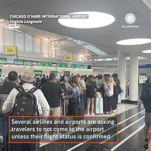 A global outage associated with Windows computers caused thousands of flights worldwide to be grounded on Friday morning. https://bit.ly/3zM8ANB | AccuWeather
