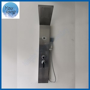 [Hot Item] Stainless Steel Multifunction Temperature Waterfall Rain Bathroom Shower Panel