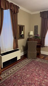 We caved and are staying at the Martha Washington Inn. This is Old House Life, not Cold House Life! 😂Should be much warmer tomorrow. Check out our room. #oldhouselife #abingdonva #marthawashingtoninn | Old House Life - Michelle Bowers