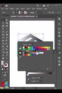Design a 3D square logo with any letter - Adobe Illustrator Tutorial #logodesign #3d #3dlogo #graphicdesign #graphicmixxx #adobe #adobeillustrator #learnontiktok #foryoupage #freelancer #viral #fyb #tutorial #lettering | Graphic Mixxx