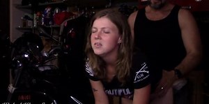 Hot Biker Girl Takes A Hard Ass Fucking Bent Over My Motorcycle Lavender Joy And Wicked